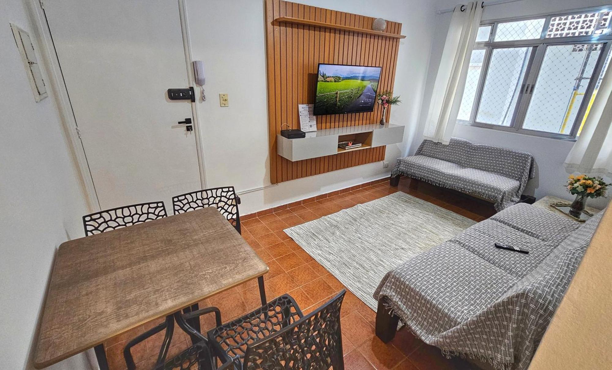 Ap Confortavel - Praia Das Asturias - Beach Host Guaruja Ngoại thất bức ảnh